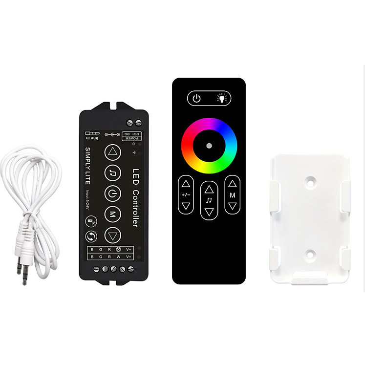 DC5-24V Music controller 2.4GHz RF remote control for DIM CCT RGB/RGBW LED Strip Lights DC5-24V Music controller 2.4GHz RF remote control for DIM CCT RGB/RGBW LED Strip Lights